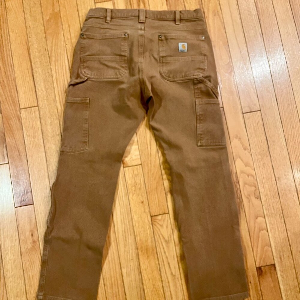 Carhartt Relaxed Fit W Size 8 Reg classic brown w/ reinforced knees